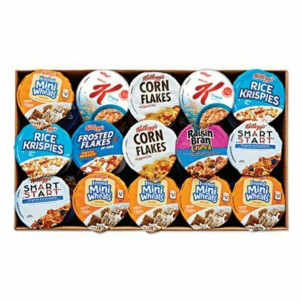 Kelloggs Breakfast Cereal - Single Serve, Classic Assortment, 2.1 Oz Cup, 60PK 12609